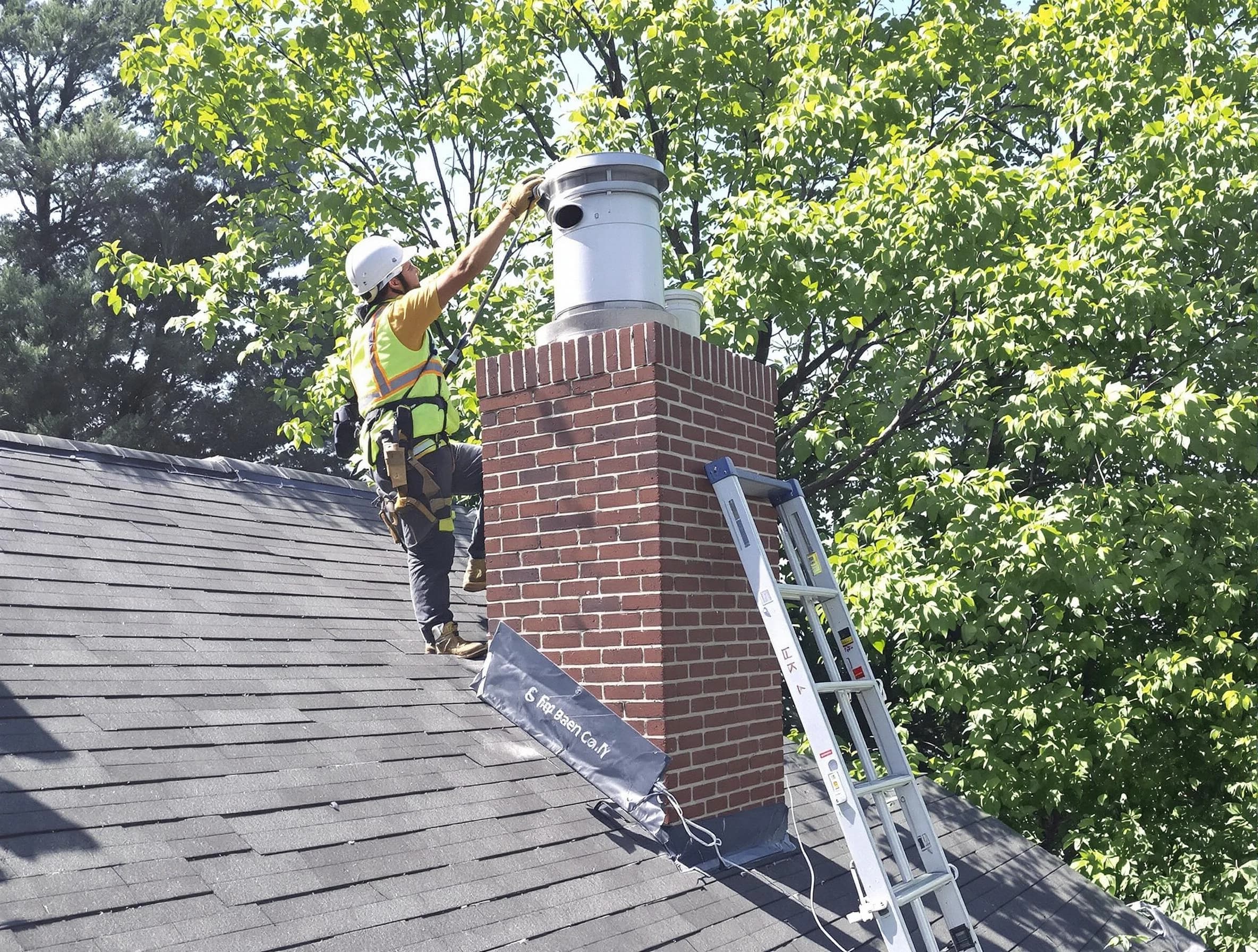 Chimney liner inspection by Wellsville Chimney Sweep in Wellsville, UT