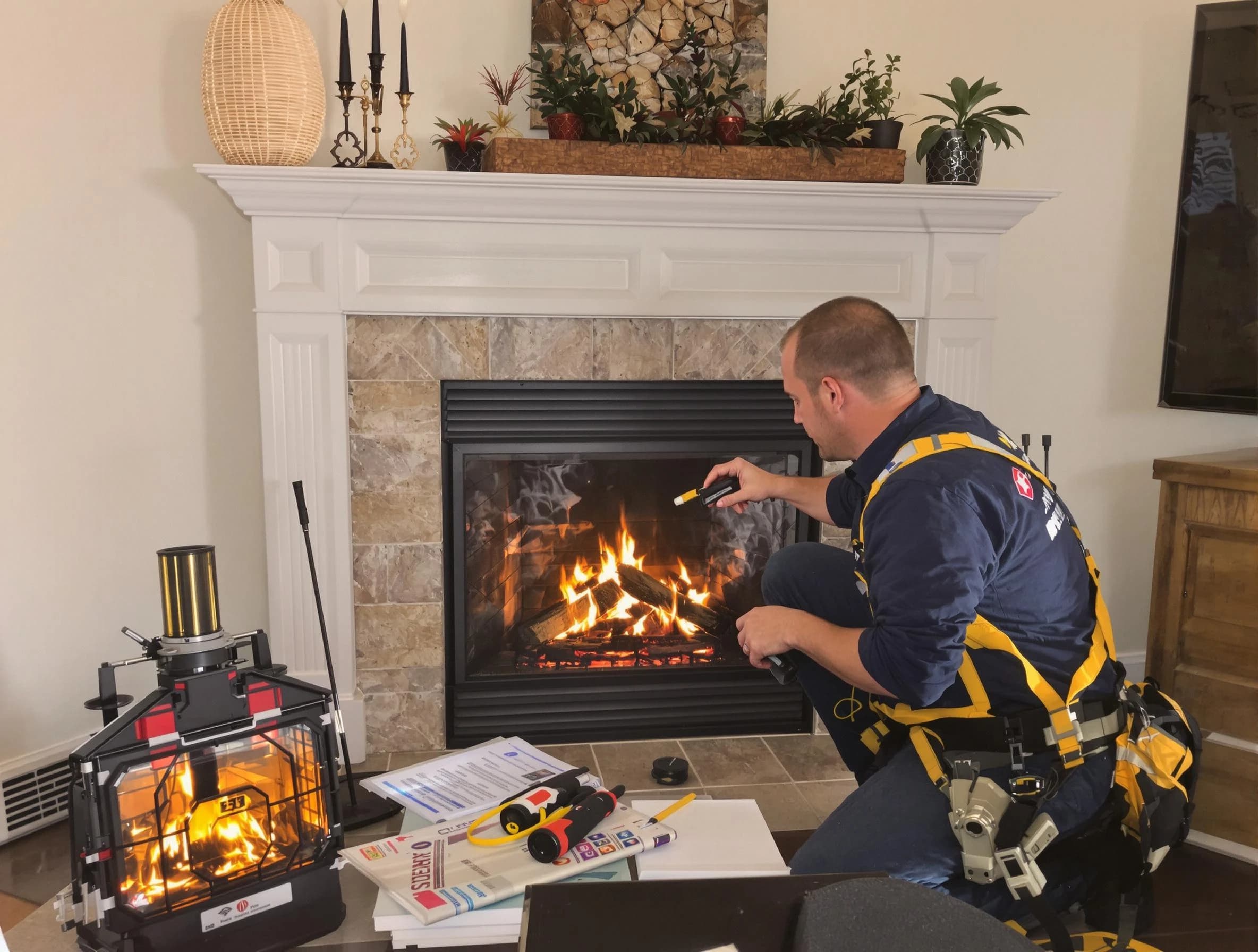 Safety-focused fireplace inspection by Wellsville Chimney Sweep in Wellsville, UT