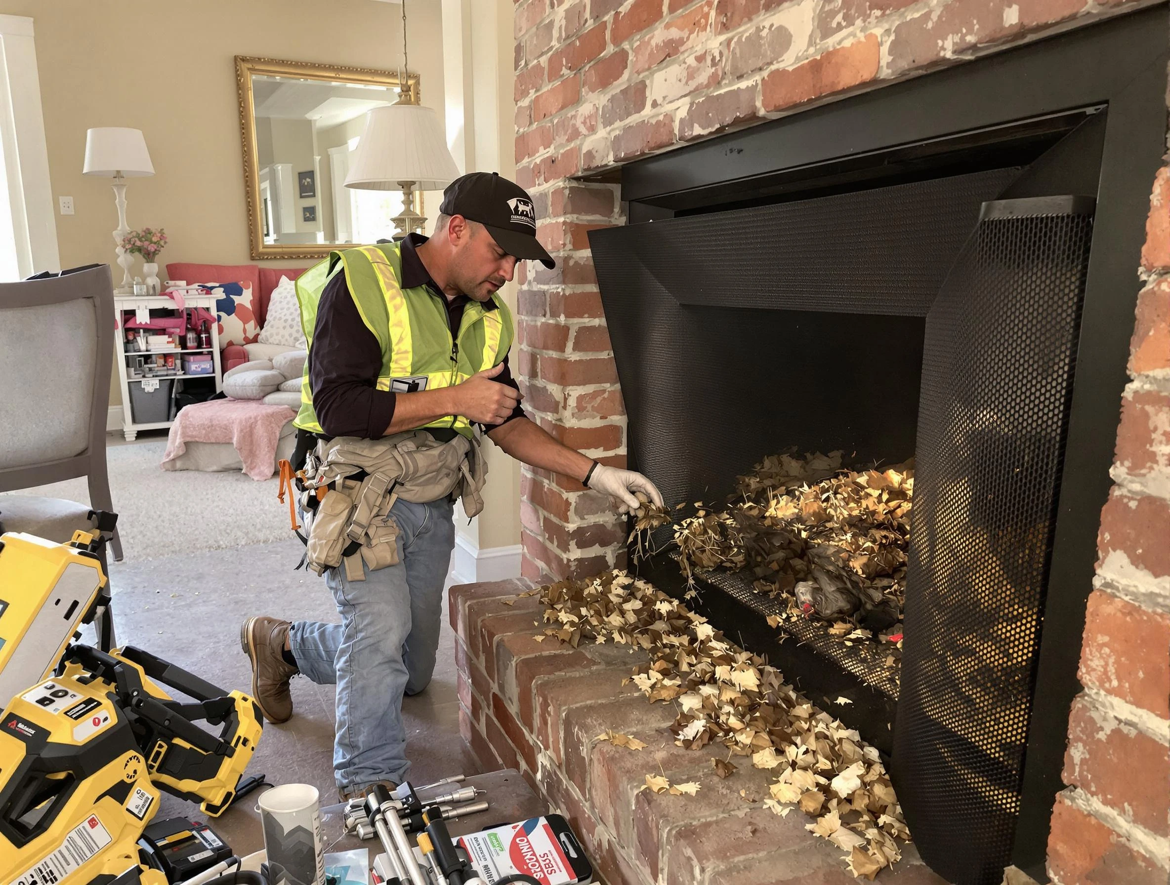 Safe screening installation by Wellsville Chimney Sweep in Wellsville, UT