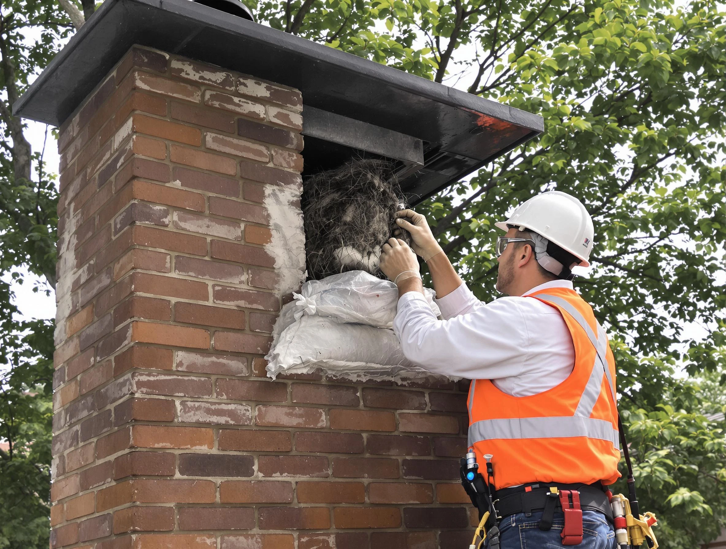 Humane removal of debris and animals by Wellsville Chimney Sweep in Wellsville, UT