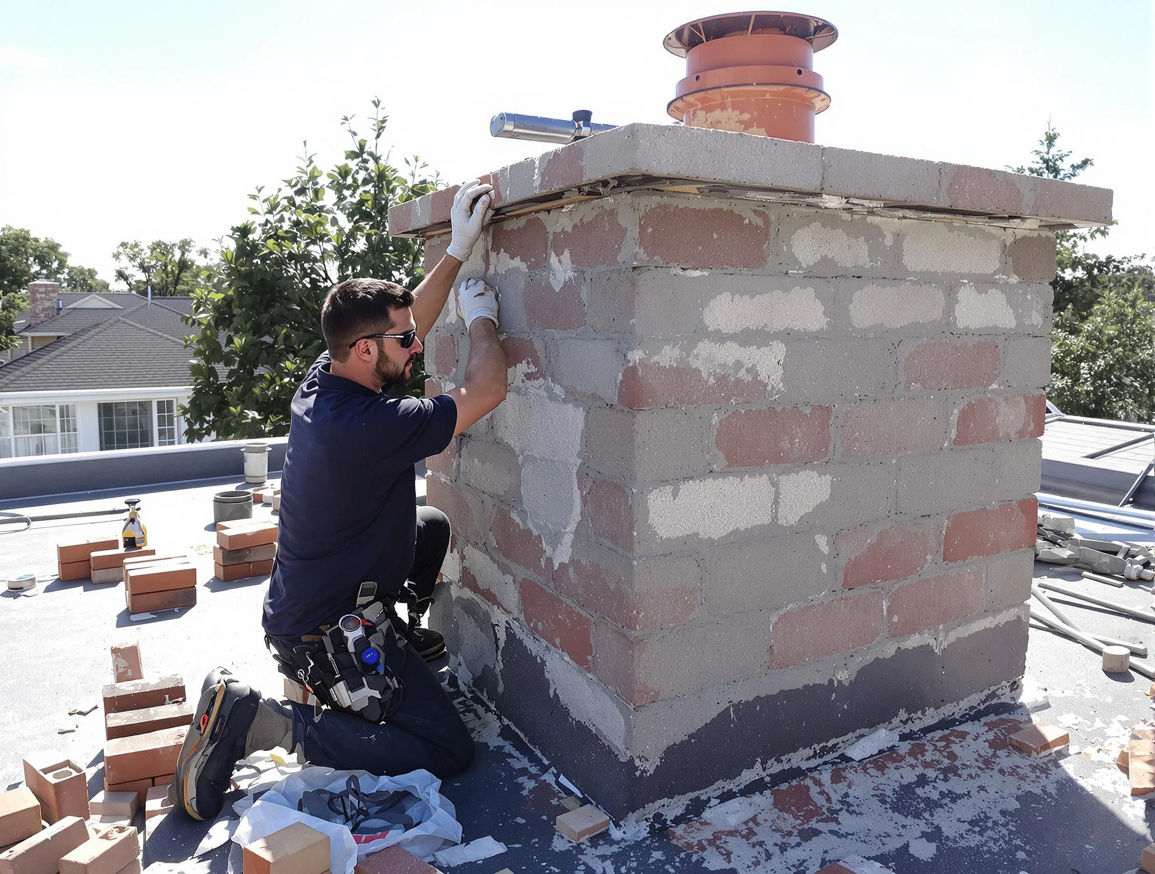 Advanced chimney repair process by Wellsville Chimney Sweep in Wellsville, UT