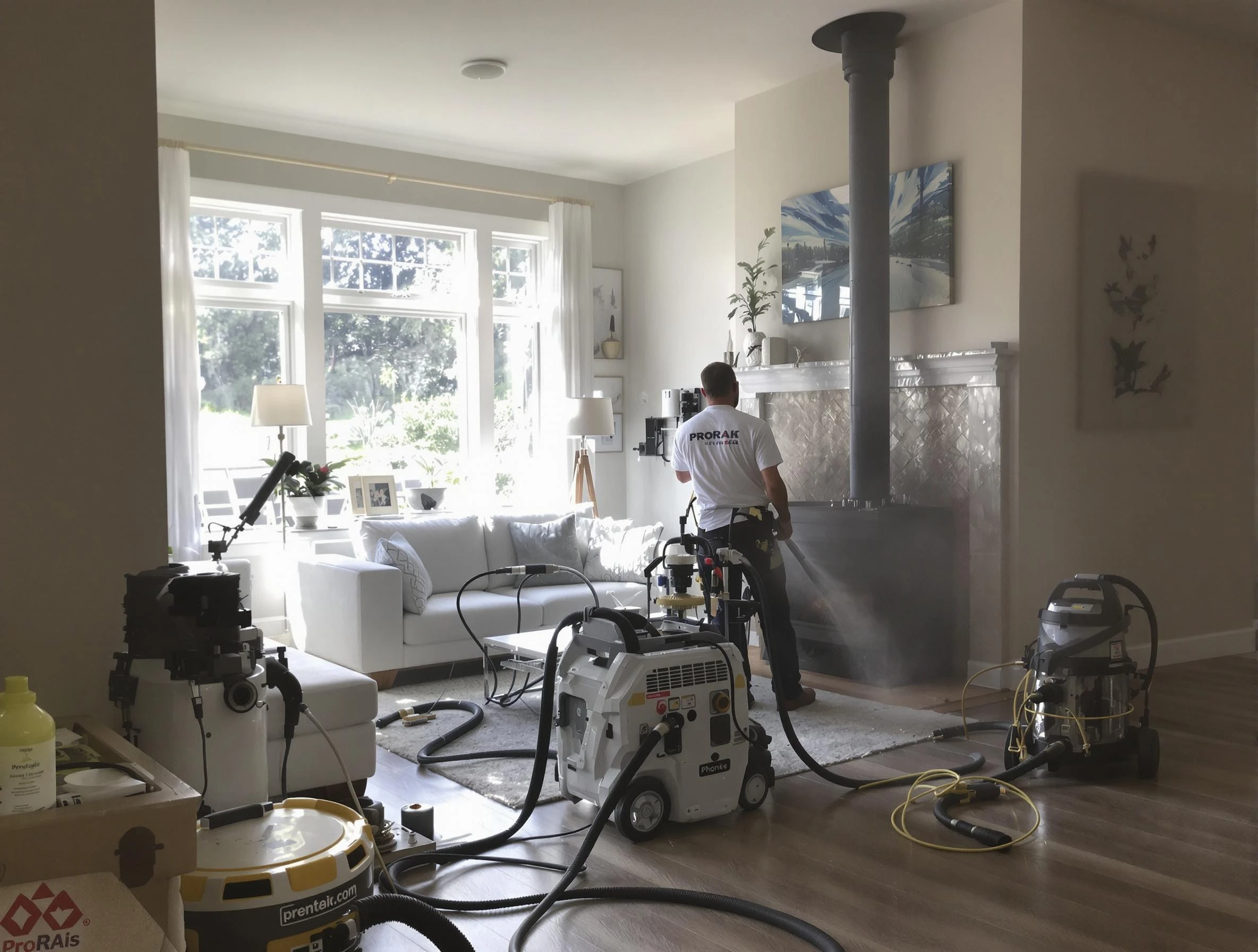 Soot removal service by Wellsville Chimney Sweep for a fireplace in Wellsville, UT